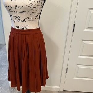 Talbots A-Line Skirt in Rich Rust